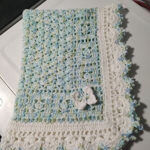 Handmade Multicolor Crocheted Afghan/Blanket